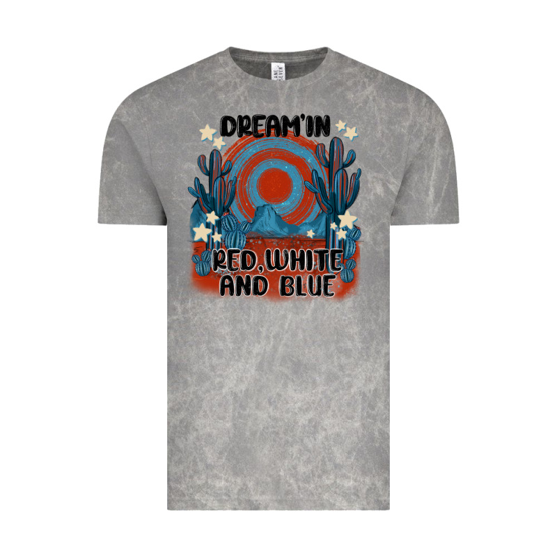 Dream' In Red White And Blue Vintage Tee by MaliasSmallBusiness | Teevron