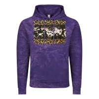 Cloud Purple leopard cowhide pattern background Vintage Hoodie - Jasminsmagicworld