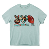 Arona peace love football Heavy Core Tee - CowhideDigitalArt