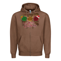 Chestnut Merry Christmas Apples Zipper Hoodie - Bettercallsaul