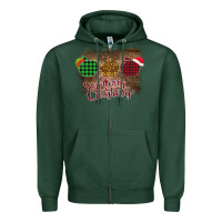 Sports Green Merry Christmas Apples Zipper Hoodie - Bettercallsaul