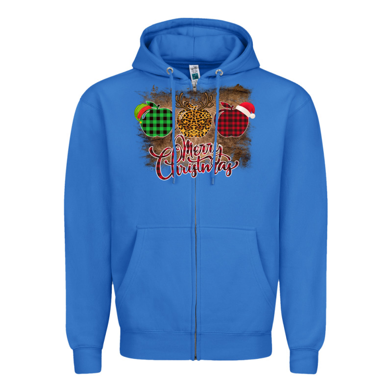 Merry Christmas Apples Zipper Hoodie by Bettercallsaul | Teevron
