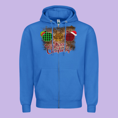 Merry Christmas Apples Zipper Hoodie Designed By Bettercallsaul