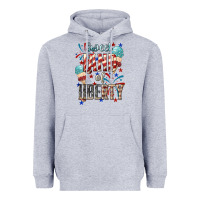 Heather Grey Sweet land of liberty 4th of july Heavyweight Hoodie - HowdyJamesFarm
