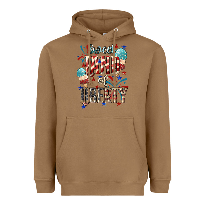 Sweet Land Of Liberty 4th Of July Heavyweight Hoodie by HowdyJamesFarm | Teevron