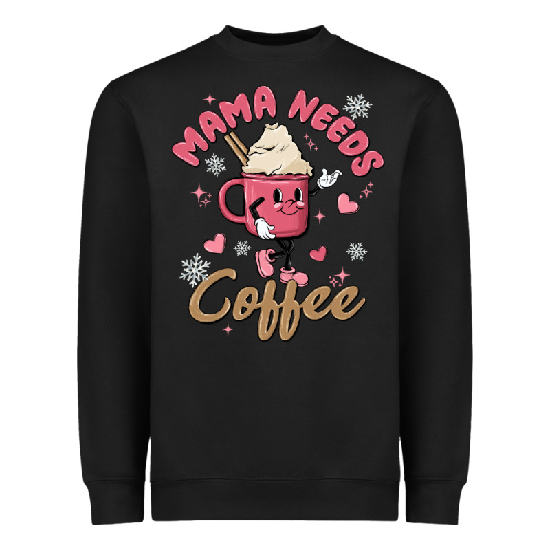 Mama Needs Coffee Heavyweight Sweatshirt by MaliasSmallBusiness | Teevron