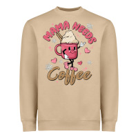Mushroom mama needs coffee Heavyweight Sweatshirt - MaliasSmallBusiness