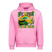 Fuchsia Pink St. Patrick's Day better together Urban Hoodie - FaDigitalArtStudio