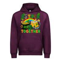 Mauve Wine St. Patrick's Day better together Urban Hoodie - FaDigitalArtStudio