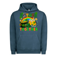 Pigment Midnight Navy St. Patrick's Day better together Urban Hoodie - FaDigitalArtStudio