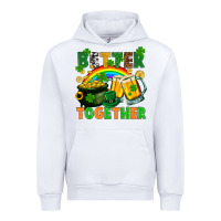 White St. Patrick's Day better together Urban Hoodie - FaDigitalArtStudio