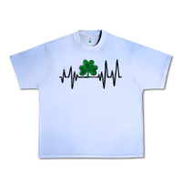 Grape Ice shamrock heartbeat Urban Heavy Tee - MaliasSmallBusiness