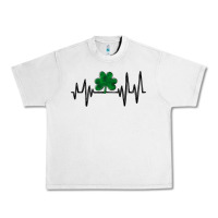 Lunar Rock shamrock heartbeat Urban Heavy Tee - MaliasSmallBusiness