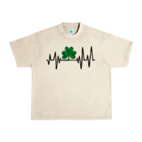 Sandshell shamrock heartbeat Urban Heavy Tee - MaliasSmallBusiness