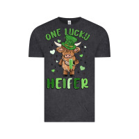 Vintage Black one lucky heifer Vintage Tee - MaliasSmallBusiness