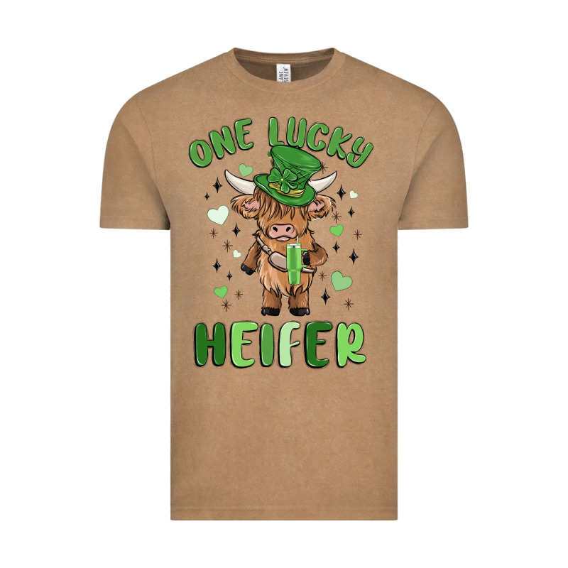 One Lucky Heifer Vintage Tee by MaliasSmallBusiness | Teevron