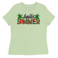 Matcha hello summer Ladies Tee - CowhideDigitalArt
