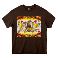 Chocolate Brown softball gnome Heavy Core Tee - HRA Design Shop