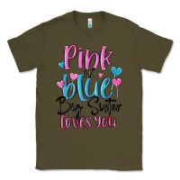 Army Green pink or blue big sister loves you Classic Tee - MaliasSmallBusiness