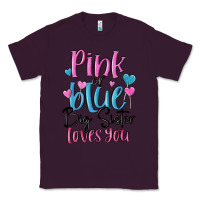 Plum pink or blue big sister loves you Classic Tee - MaliasSmallBusiness