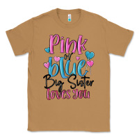 Toasted Coconut pink or blue big sister loves you Classic Tee - MaliasSmallBusiness