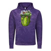 Cloud Purple blossfeldia cacti Vintage Hoodie - LillyAllenDesigns