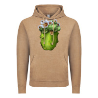 Vintage Coffee blossfeldia cacti Vintage Hoodie - LillyAllenDesigns