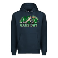 Navy Game day soccer Premium Hoodie - HowdyJamesFarm