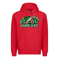 Red Game day soccer Premium Hoodie - HowdyJamesFarm