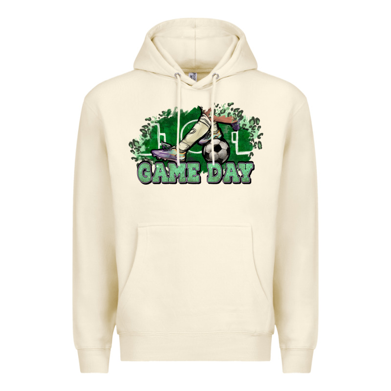 Game Day Soccer Premium Hoodie by HowdyJamesFarm | Teevron