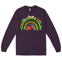 Plum school rainbow Long Sleeve Tee - NancyCooperArtShop