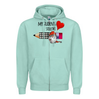 Seafoam my students stole my heart Zipper Hoodie - Bettercallsaul
