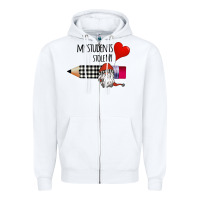White my students stole my heart Zipper Hoodie - Bettercallsaul