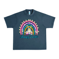 Midnight Navy easter egg bunny rainbow Urban Heavy Tee - AdoDesignShop