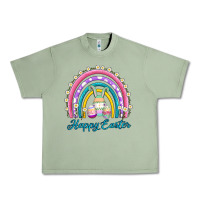 Oil Green easter egg bunny rainbow Urban Heavy Tee - AdoDesignShop