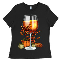 Black Thanksgiving Fall Ladies Tee - FaDigitalArtStudio
