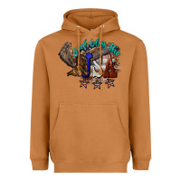 Meerkat God bless the USA Eagle 4th of july Heavyweight Hoodie - HowdyJamesFarm