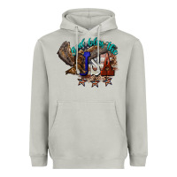 Moon Dust God bless the USA Eagle 4th of july Heavyweight Hoodie - HowdyJamesFarm