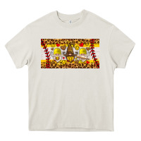 Cream softball gnome license plate Heavy Core Tee - HRA Design Shop