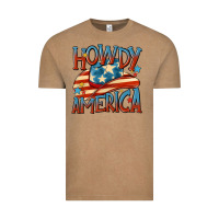 Vintage Coffee howdy america Vintage Tee - MaliasSmallBusiness