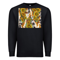 Black sunflowers with patterns Premium Sweatshirt - TumblerDesignByShophia