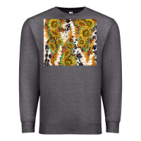 Charcoal Heather sunflowers with patterns Premium Sweatshirt - TumblerDesignByShophia