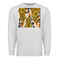 Dove Grey sunflowers with patterns Premium Sweatshirt - TumblerDesignByShophia