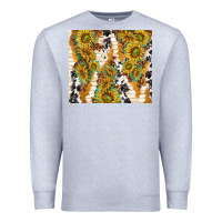 Heather Grey sunflowers with patterns Premium Sweatshirt - TumblerDesignByShophia