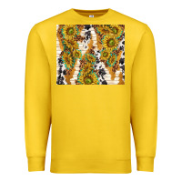 Lemon sunflowers with patterns Premium Sweatshirt - TumblerDesignByShophia