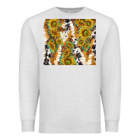 Oatmeal Heather sunflowers with patterns Premium Sweatshirt - TumblerDesignByShophia