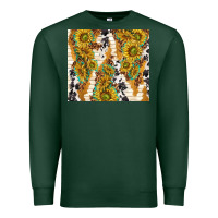 Sports Green sunflowers with patterns Premium Sweatshirt - TumblerDesignByShophia