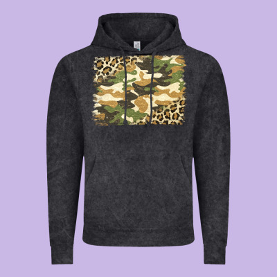 Leopard Camo Pattern Background Vintage Hoodie Designed By Jasminsmagicworld