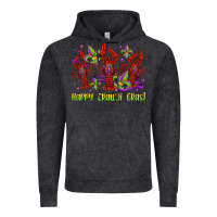 Vintage Black happy crawdi gras mardi gras carnival Vintage Hoodie - Jasminsmagicworld