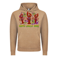 Vintage Coffee happy crawdi gras mardi gras carnival Vintage Hoodie - Jasminsmagicworld